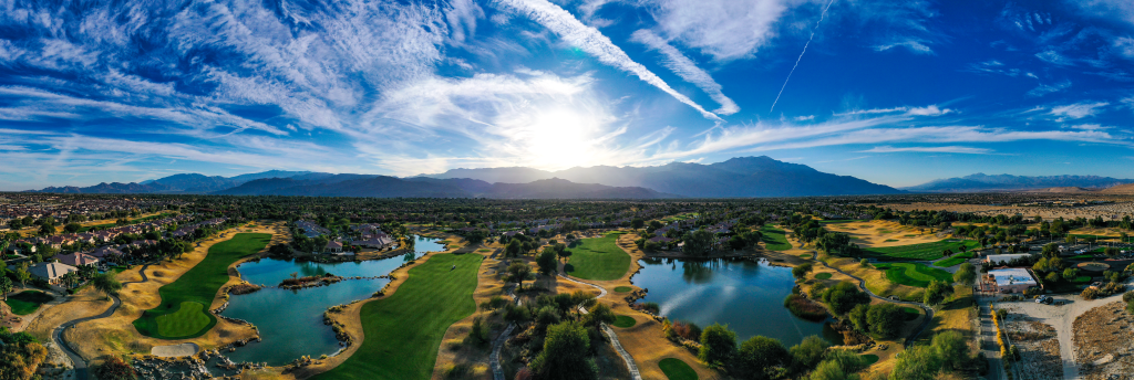 Birds Eye view of golf course